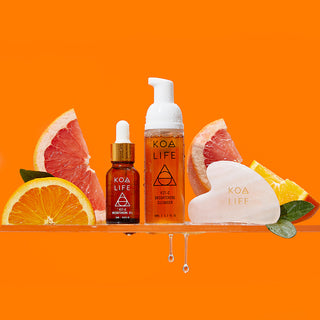 Vitamin C Kit | Cleanser 50ml + Oil 15ml + Gua Sha